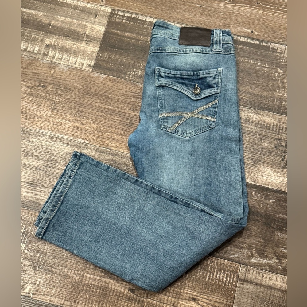 TK Axel 32x30 Slim Bootcut Jeans, Medium Stretch Denim